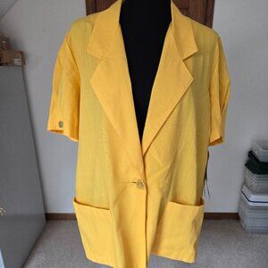 Sag Harbor Women's Short Sleeve Blazer sz 12P NWT